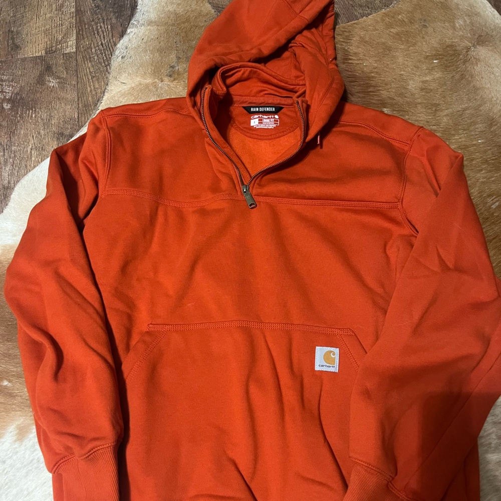 Carhartt Rain Defender Orange Sweatshirt